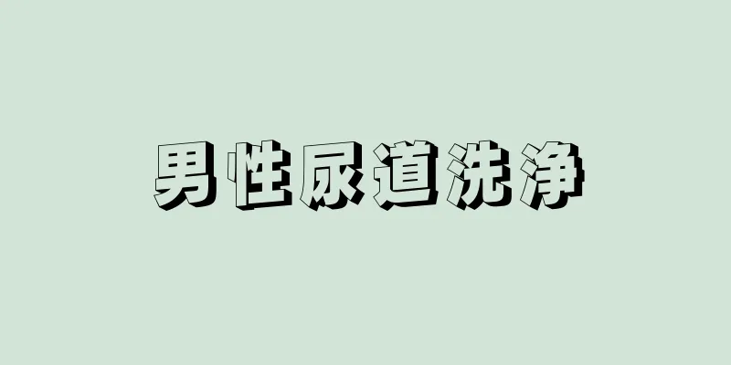 男性尿道洗浄