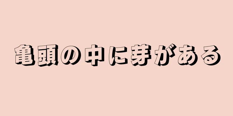 亀頭の中に芽がある