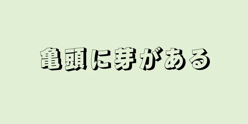 亀頭に芽がある