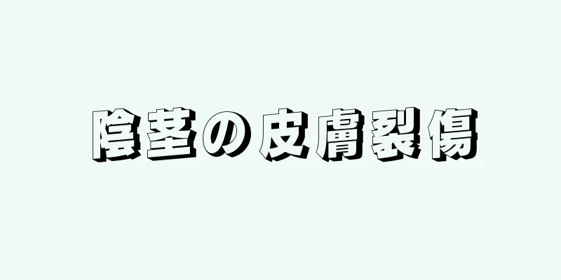 陰茎の皮膚裂傷
