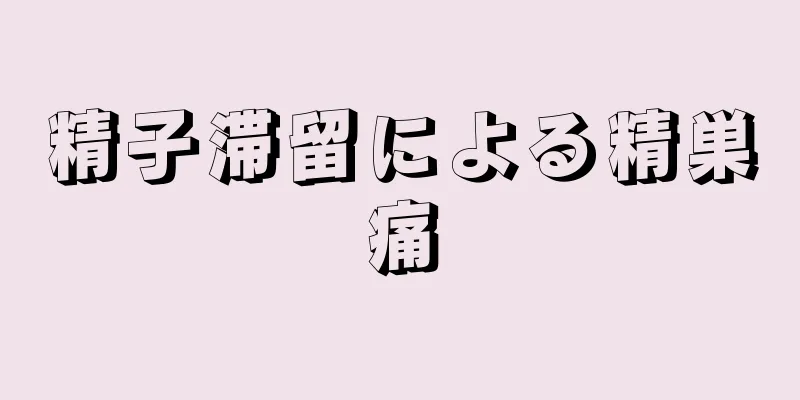 精子滞留による精巣痛