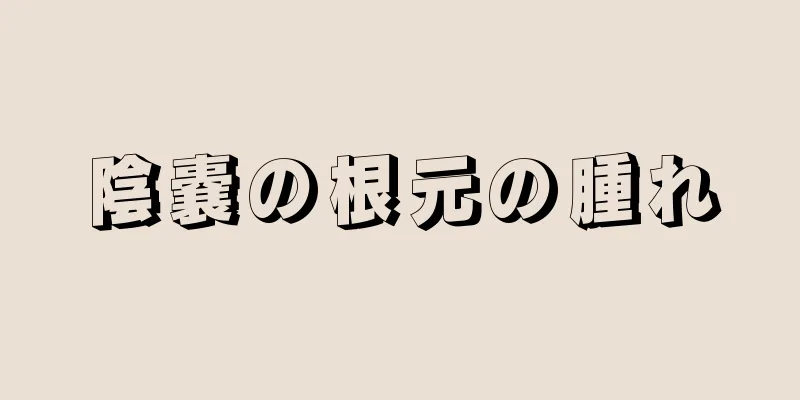 陰嚢の根元の腫れ
