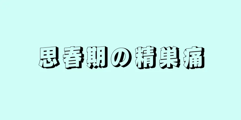 思春期の精巣痛