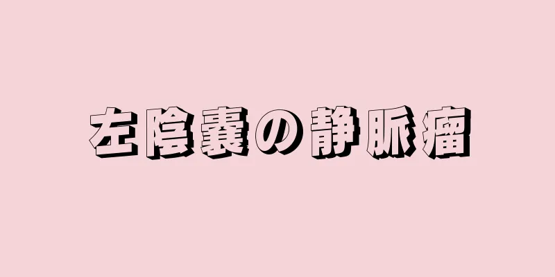 左陰嚢の静脈瘤