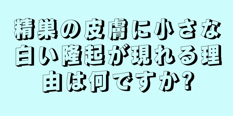 精巣の皮膚に小さな白い隆起が現れる理由は何ですか?