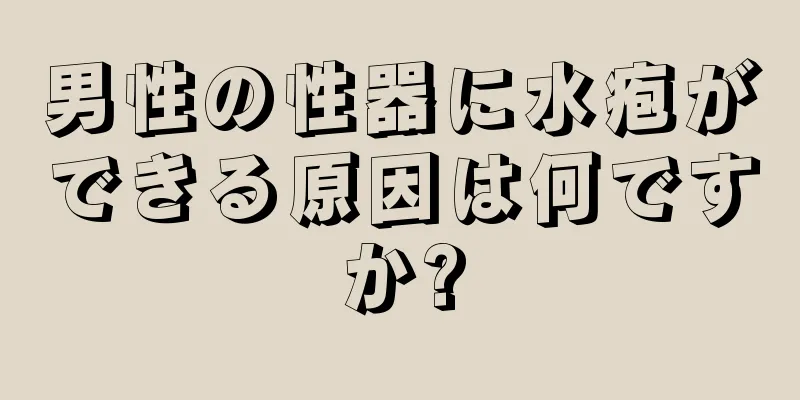 男性の性器に水疱ができる原因は何ですか?