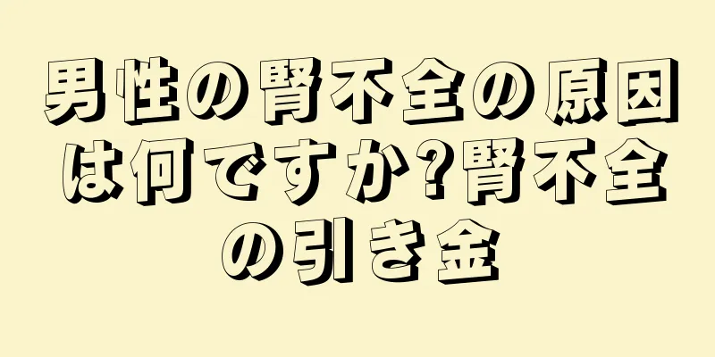 男性の腎不全の原因は何ですか?腎不全の引き金