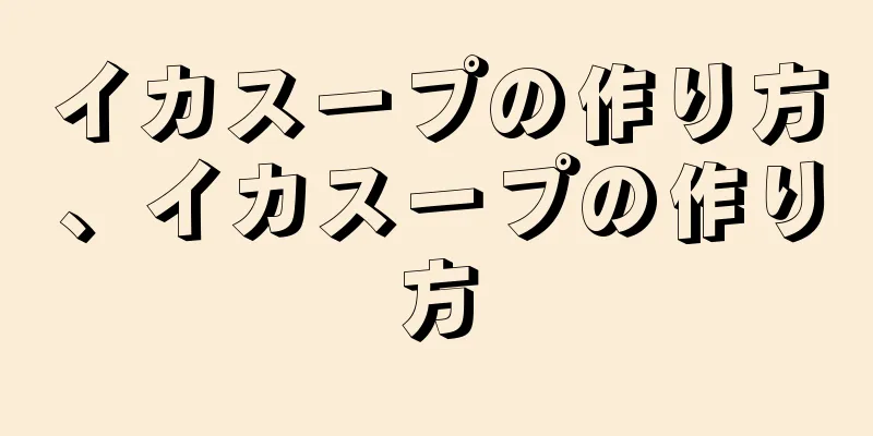 イカスープの作り方、イカスープの作り方