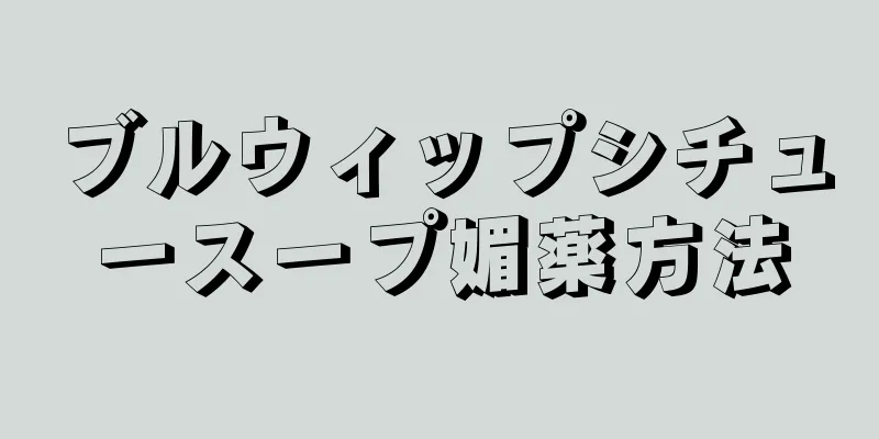 ブルウィップシチュースープ媚薬方法