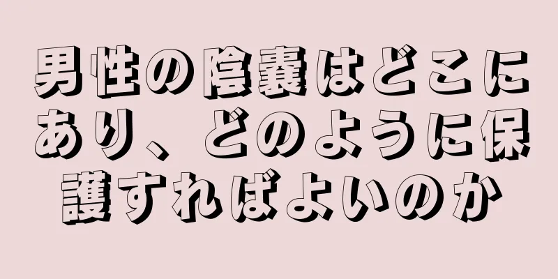 男性の陰嚢はどこにあり、どのように保護すればよいのか