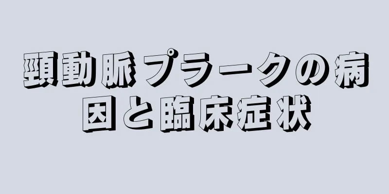 頸動脈プラークの病因と臨床症状