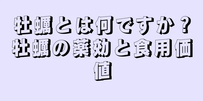 牡蠣とは何ですか？牡蠣の薬効と食用価値