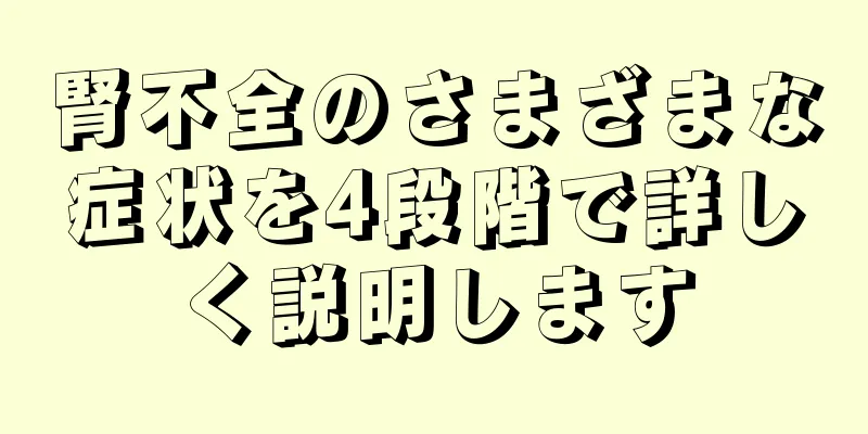 腎不全のさまざまな症状を4段階で詳しく説明します