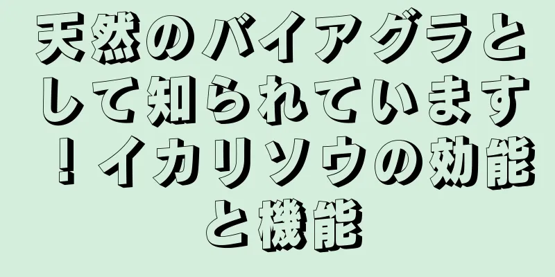 天然のバイアグラとして知られています！イカリソウの効能と機能