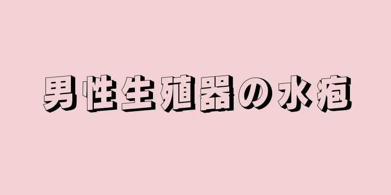 男性生殖器の水疱