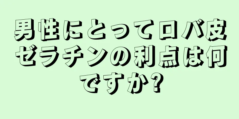 男性にとってロバ皮ゼラチンの利点は何ですか?