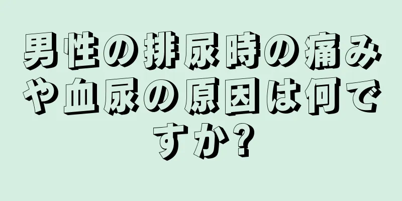 男性の排尿時の痛みや血尿の原因は何ですか?