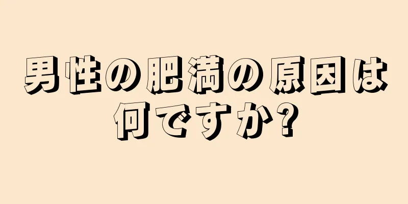 男性の肥満の原因は何ですか?
