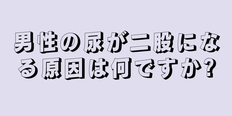 男性の尿が二股になる原因は何ですか?