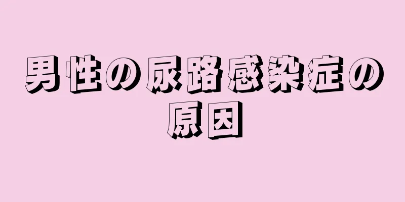 男性の尿路感染症の原因