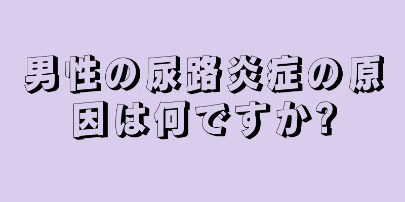 男性の尿路炎症の原因は何ですか?