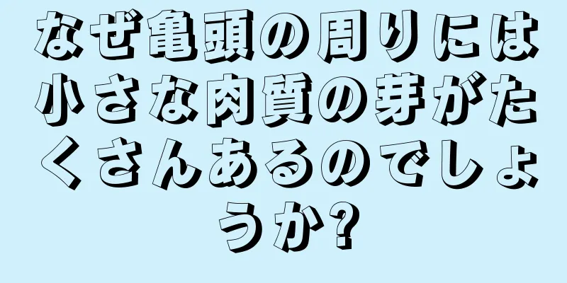 なぜ亀頭の周りには小さな肉質の芽がたくさんあるのでしょうか?