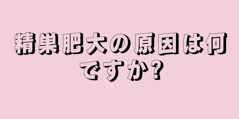 精巣肥大の原因は何ですか?
