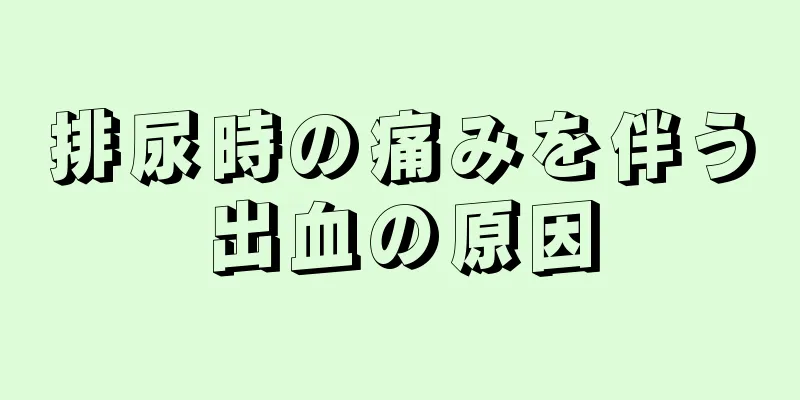 排尿時の痛みを伴う出血の原因