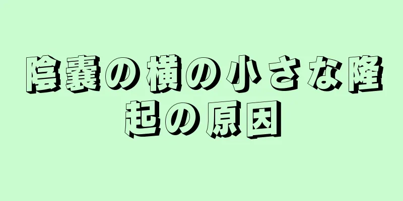 陰嚢の横の小さな隆起の原因