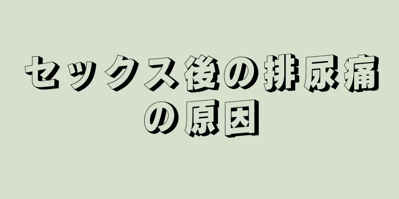 セックス後の排尿痛の原因