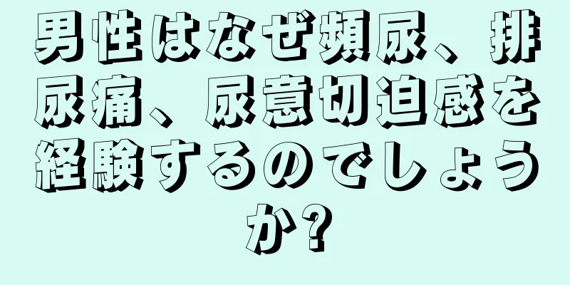 男性はなぜ頻尿、排尿痛、尿意切迫感を経験するのでしょうか?