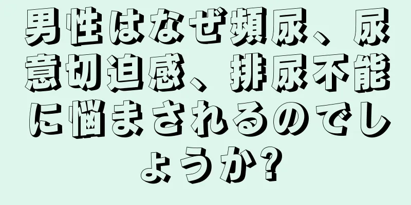 男性はなぜ頻尿、尿意切迫感、排尿不能に悩まされるのでしょうか?