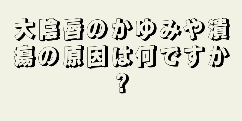 大陰唇のかゆみや潰瘍の原因は何ですか?