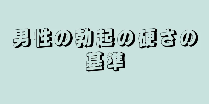 男性の勃起の硬さの基準