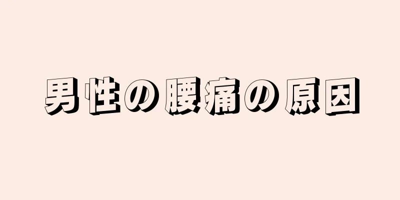 男性の腰痛の原因