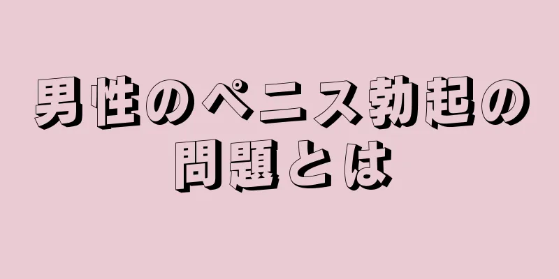 男性のペニス勃起の問題とは