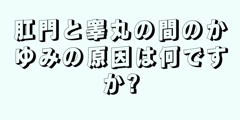 肛門と睾丸の間のかゆみの原因は何ですか?