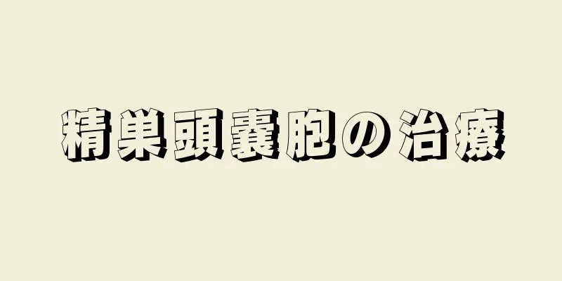 精巣頭嚢胞の治療