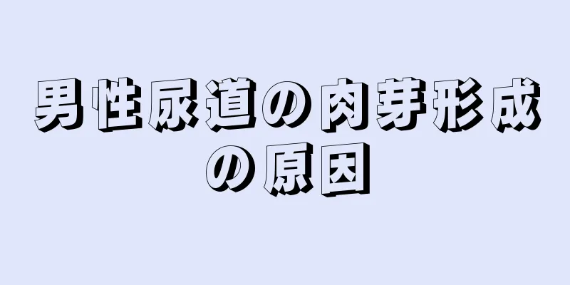 男性尿道の肉芽形成の原因
