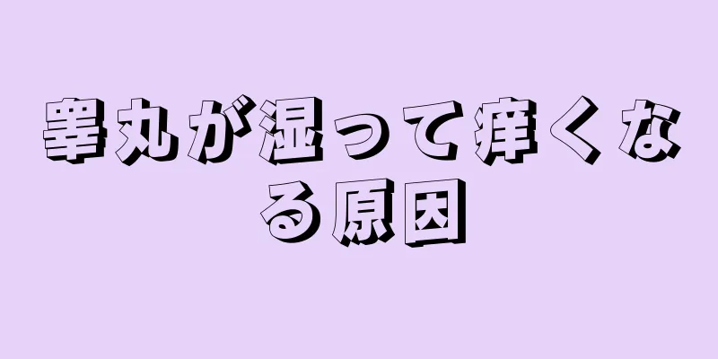 睾丸が湿って痒くなる原因