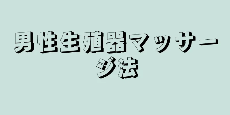 男性生殖器マッサージ法