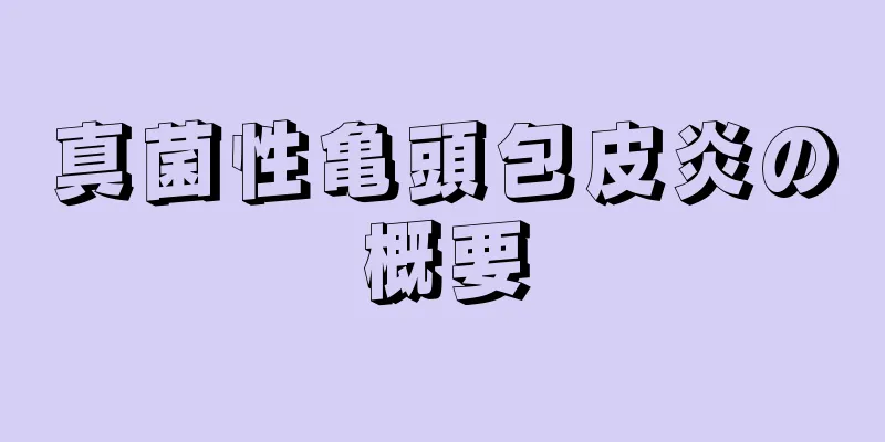 真菌性亀頭包皮炎の概要