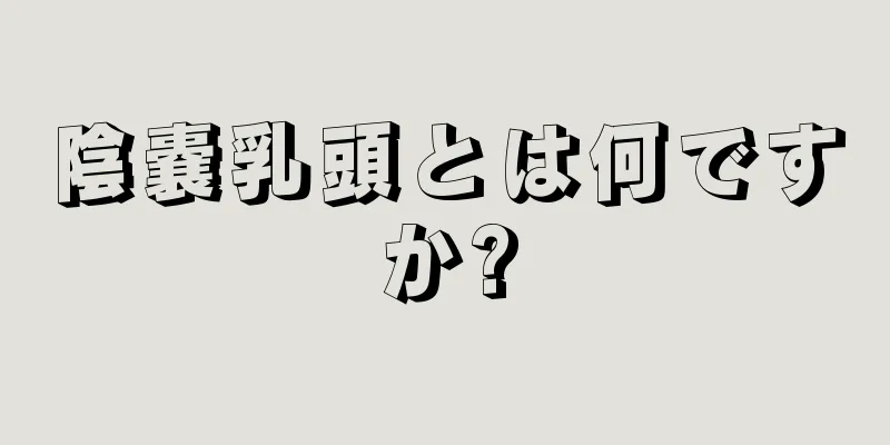 陰嚢乳頭とは何ですか?