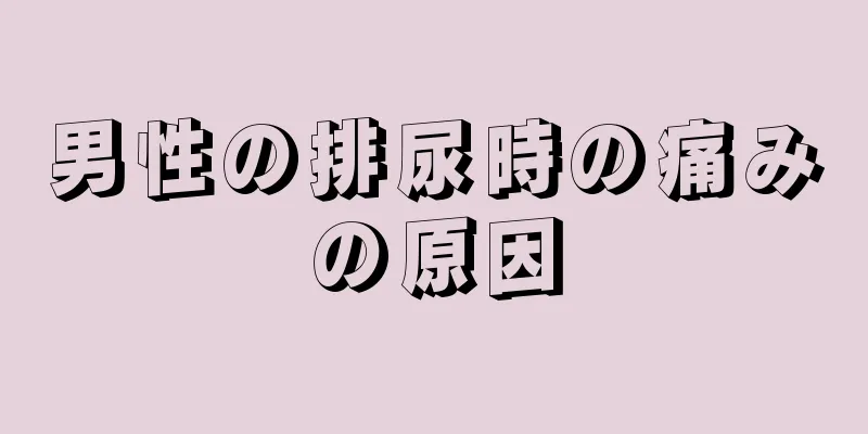 男性の排尿時の痛みの原因