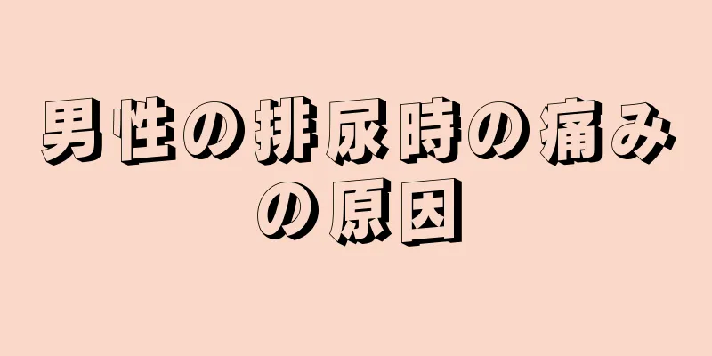 男性の排尿時の痛みの原因