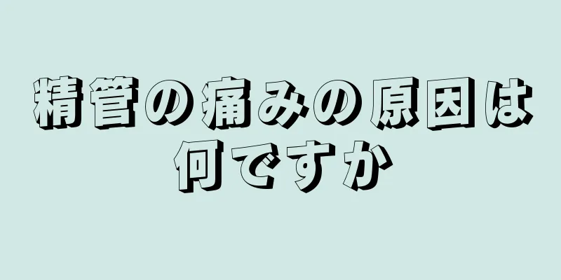 精管の痛みの原因は何ですか