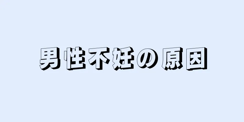 男性不妊の原因