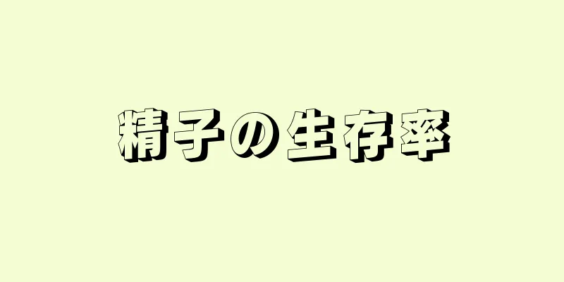 精子の生存率