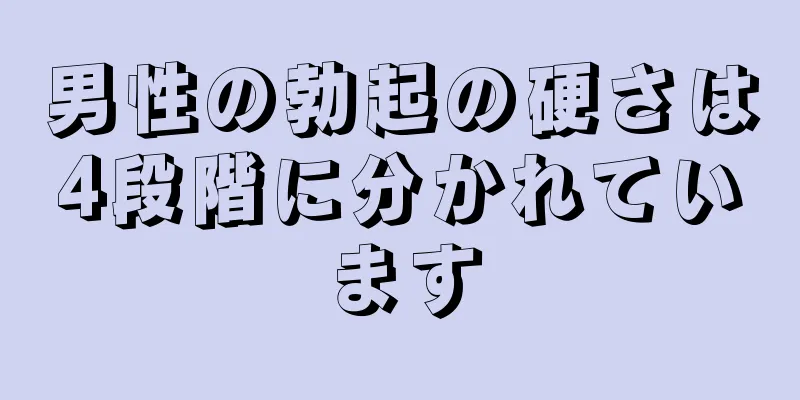 男性の勃起の硬さは4段階に分かれています
