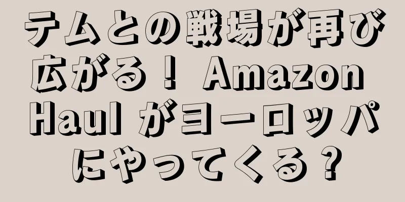 テムとの戦場が再び広がる！ Amazon Haul がヨーロッパにやってくる？